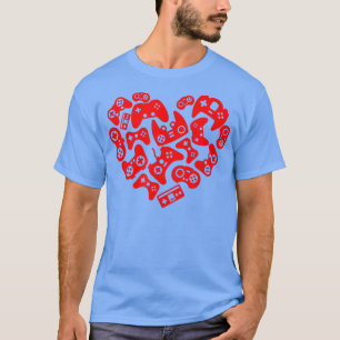Videospelspeler - Hart van controllers Valentijns T-shirt