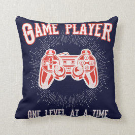 Videospelspeler voor game-games kussen