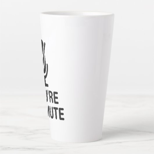 VideoVraag, bent u op stomme Latte Mok (Voorkant)