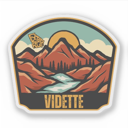 Vidette, Georgia Sticker (Voorkant)