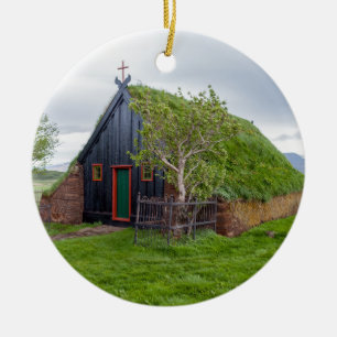 Vidimyri Turf Church in het noorden van IJsland Keramisch Ornament