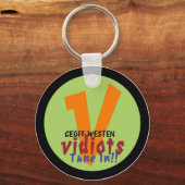 Vidiots V Logo Sleutelhanger (Voorkant)