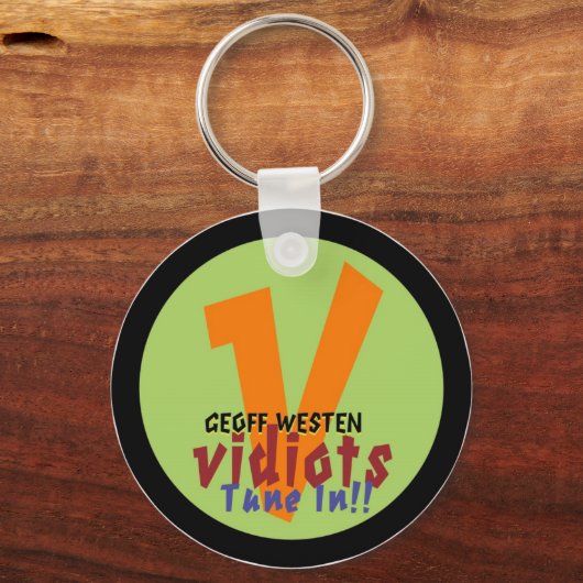 Vidiots V Logo Sleutelhanger (Voorkant)