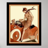Vie Parisienne Art Deco Afdrukken 16 x 20 Poster (Voorkant)
