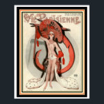 Vie Parisienne Art Deco Hoesje Poster 16 x 20<br><div class="desc">Paris Life,  Art Deco,  magazine cover-poster 16 x 20.</div>