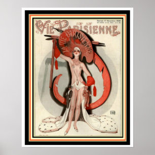Vie Parisienne Art Deco Hoesje Poster 16 x 20