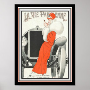 Vie Parisienne Art Deco Poster 12x16