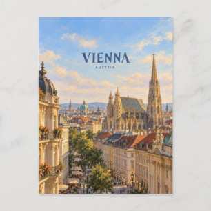 Vieense Schilderachtige Reis Kunst Briefkaart