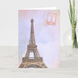 VIEILLE DAME DE PARIS WENSKAART BEDANKKAART