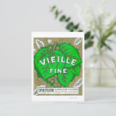 Vieille Fine Wine LabelEurope Briefkaart (Staand voorkant)