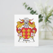 Vieira Family Crest Briefkaart (Staand voorkant)