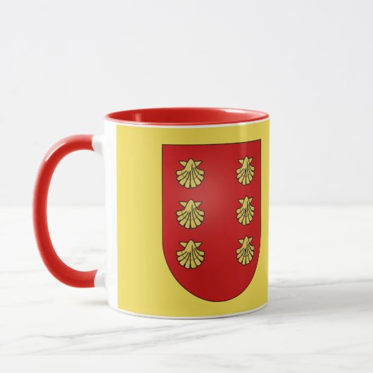 Vieira Family Crest Coffee Mok (Links)