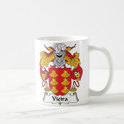 Vieira Family Crest Koffiemok (Rechts)