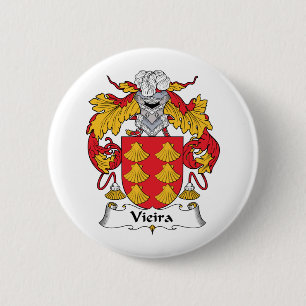 Vieira Family Crest Ronde Button 5,7 Cm