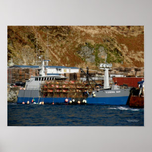 Viekoda Bay, Crab Boat in de Nederlandse haven, Al Poster