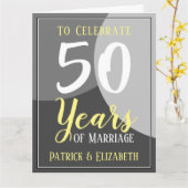 Viel 50 jaar huwelijk kaart (Gele Bloem)