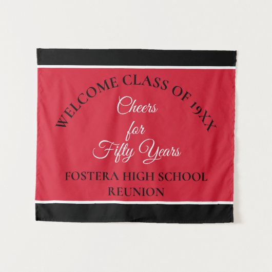 Viel! 50e klas reüleparty wandkleed (Voorkant (horizontaal))