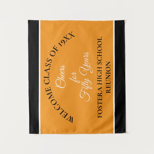 Viel! 50e klas reüleparty wandkleed (Voorkant)