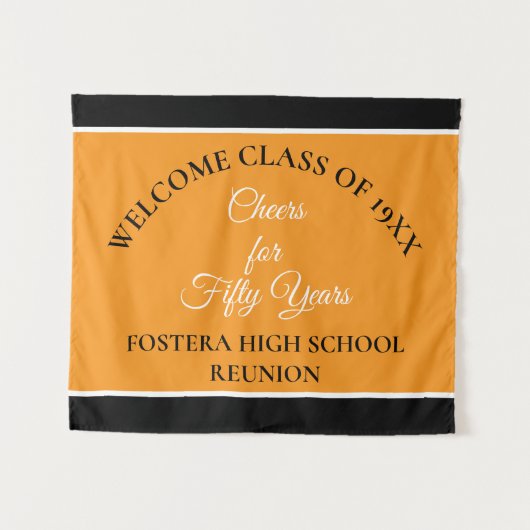 Viel! 50e klas reüleparty wandkleed (Voorkant (horizontaal))