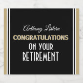 Viel! Aangepaste terugbetaling Sparkling Wijnetiket (Enkel label)