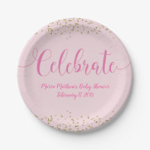 Viel Baby shower Baby Girl Pink Gold