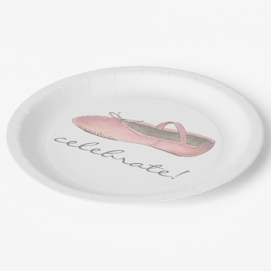 Viel! Ballerina Ballet Dance Overweging Birthday Papieren Bordje (Gekanteld)