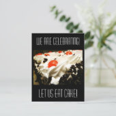 Viel! Birthday Party Black Forest Cake Kaart (Staand voorkant)