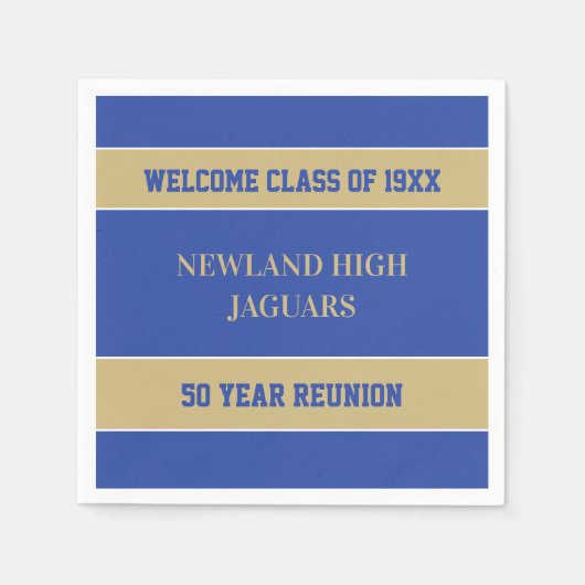 Viel! CUSTOM Class Reunion Napkins Servet (Voorkant)