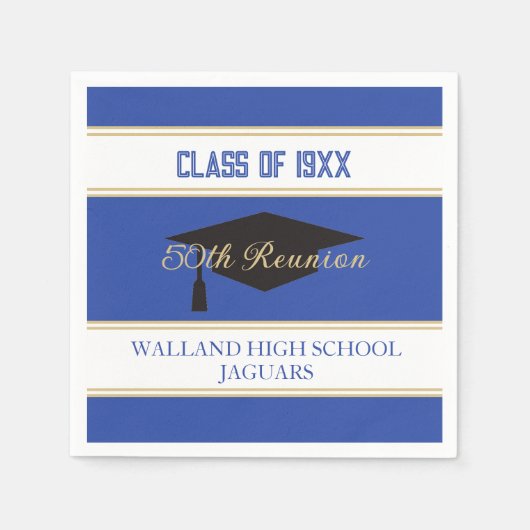 Viel! CUSTOM Class Reunion Napkins Servet (Voorkant)