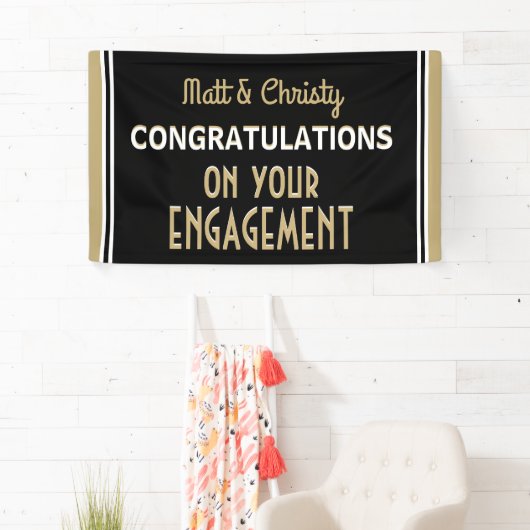 Viel! Custom Engagment party Spandoek (Insitu)