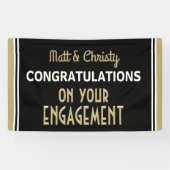 Viel! Custom Engagment party Spandoek (Horizontaal)