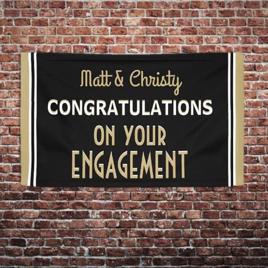 Viel! Custom Engagment party Spandoek