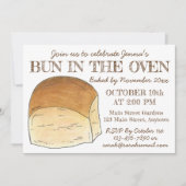 Viel de Bun in de Oven New Baby Shower Kaart (Voorkant)