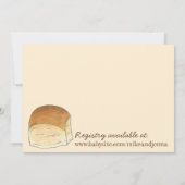 Viel de Bun in de Oven New Baby Shower Kaart (Achterkant)