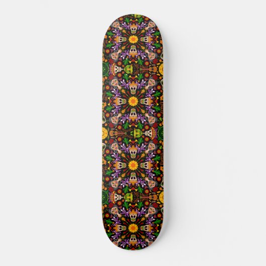 Viel de Dag van de doden in Mexicaanse stijl Persoonlijk Skateboard (Voorkant)