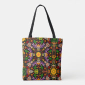 Viel de Dag van de doden in Mexicaanse stijl Tote Bag (Achterkant)