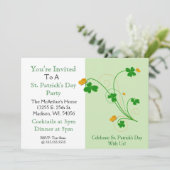 Viel de dag van St. Patrick met ons!" Partij Invit Kaart (Staand voorkant)