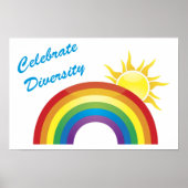 Viel de Posters van de Diversiteit van de Regenboo (Voorkant)