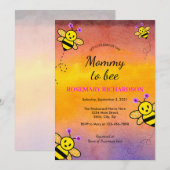 Viel de uitnodiging van mama om Baby shower te wor (Voorkant / Achterkant)