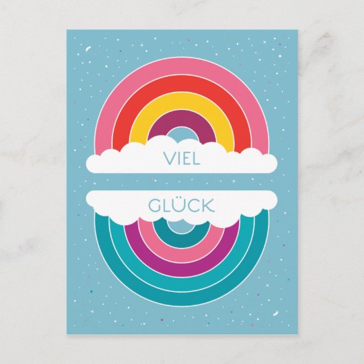 Viel Glück Briefkaart (Voorkant)