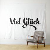 Viel Glück | Good Luck German Language Wandkleed (In Situ (horizontaal))