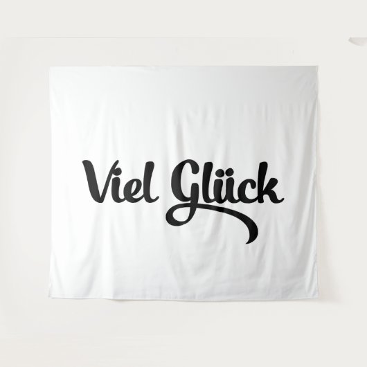 Viel Glück | Good Luck German Language Wandkleed (Voorkant (horizontaal))