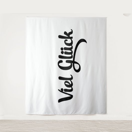 Viel Glück | Good Luck German Language Wandkleed (Voorkant)