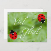 Viel Glück im Doppelpack! Briefkaart (Voorkant / Achterkant)