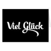 Viel Glück | Veel succes Duitse taal Kaart (Voorkant Horizontaal)