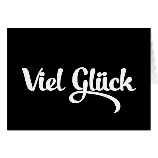 Viel Glück | Veel succes Duitse taal Kaart (Voorkant Horizontaal)