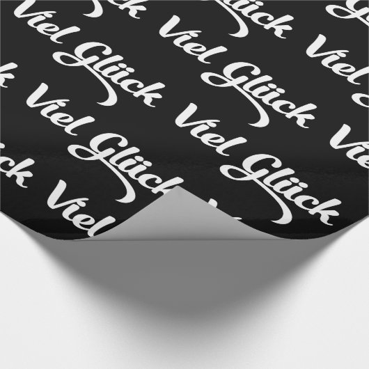 Viel Glück | Veel succes in het Duits Cadeaupapier (Hoek)