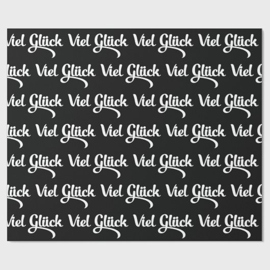 Viel Glück | Veel succes in het Duits Cadeaupapier (Vlak)