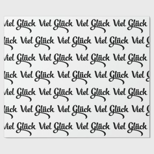 Viel Glück | Veel succes in het Duits Cadeaupapier (Vlak)