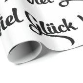 Viel Glück | Veel succes in het Duits Cadeaupapier (Rol Hoek)